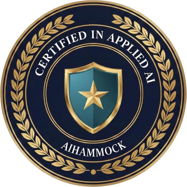 AiHammock Certified in Applied AI emblem